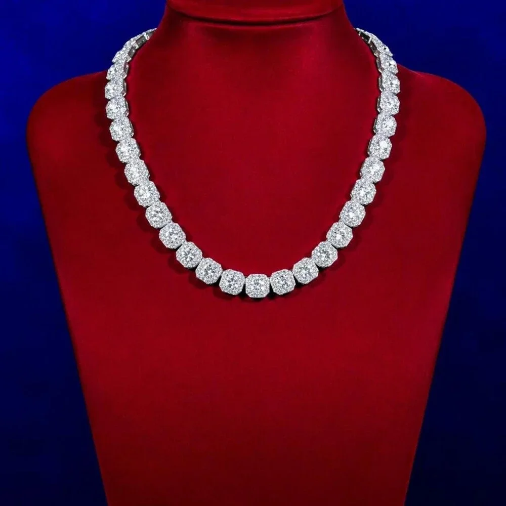 Clustered Tennis Chain For Men 20inch